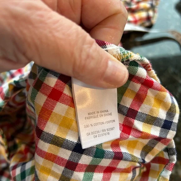 Hudson Bay Company Stripes cotton PJ set. Collared. Buttons. Pockets. Medium - Picture 10 of 10